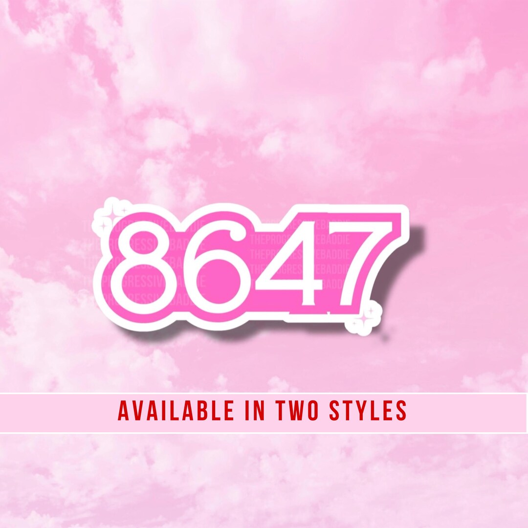 Discreet Sticker 8647 Sticker, FDT, Anti Trump Stickers, Resist, Girly Political ...