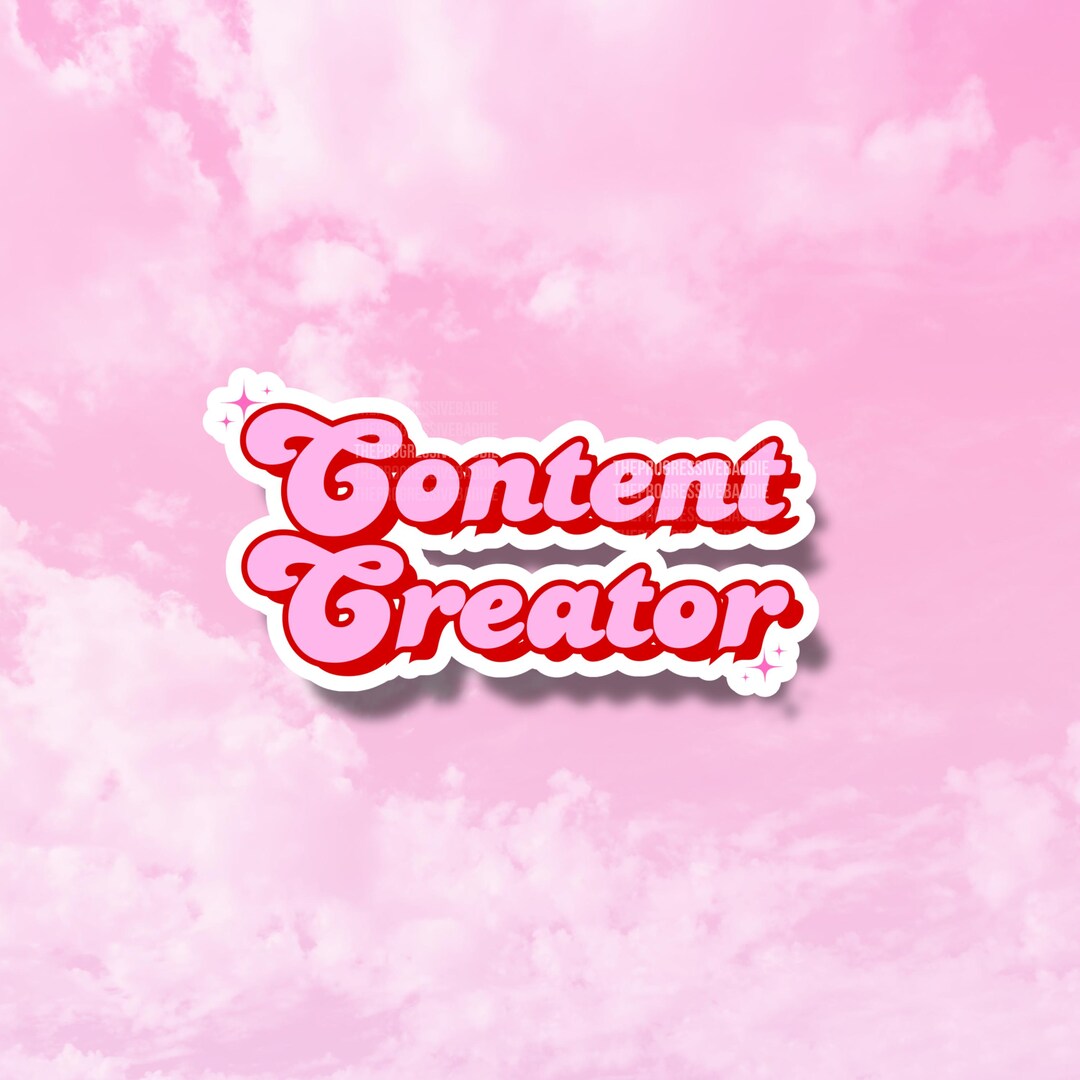 Content Creatore Sticker Content Creator Planner Stickers, Influencer Gifts, Holographic Girly ...