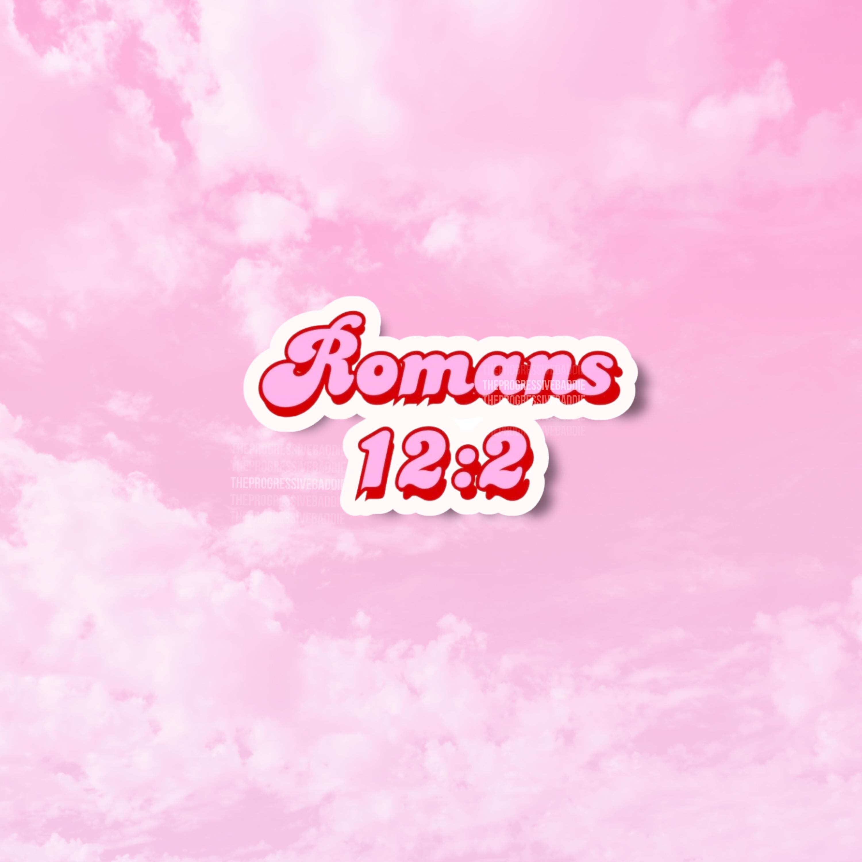 Romans 12:2 Stickers, Religious Decals, Cute Christian Stickers, Bible ...