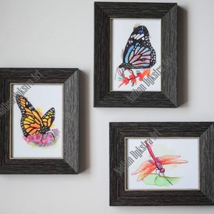 Insects Watercolour Art Prints &quot;Garden Friends&quot;