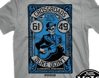 Crossroads Juke Joint Delta Blues bar tee - Mojohand brand