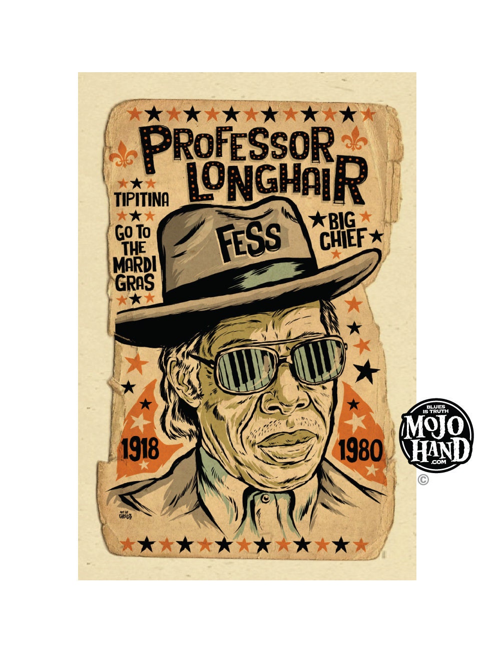 Professor Longhair Poster 12x18 Signed by the - Etsy