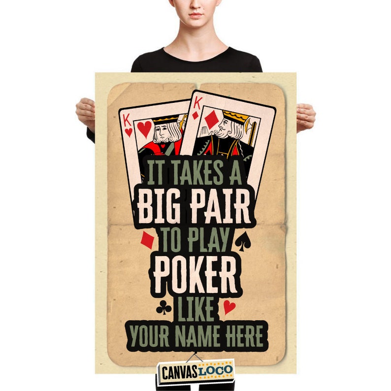 Personalized Poker / Playing cards canvas print Etsy