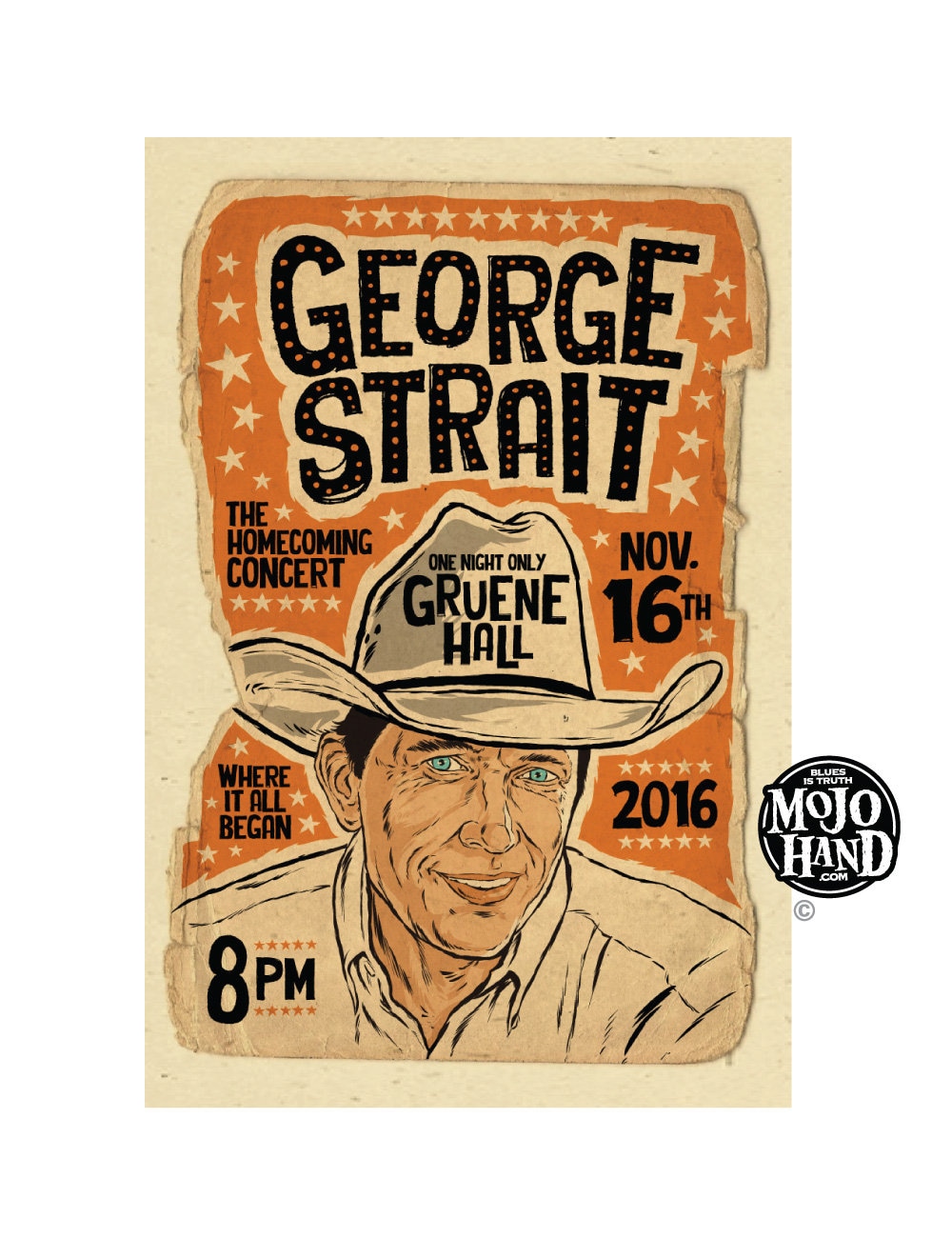 Strait Concert Poster 2016 12x18 Signed Etsy