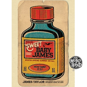 Póster del concierto de James Taylor - 2011- 12"x18" firmado por el artista del cartel