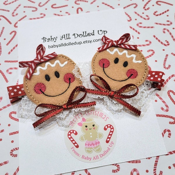 Gingerbread  girl clippies