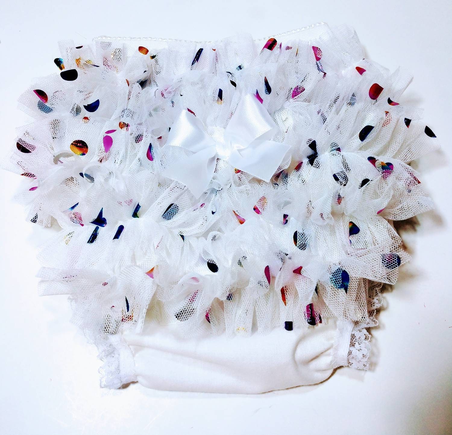Ruffled sequins diaper cover, bloomers for birthday bash, photo shoots and special parties!