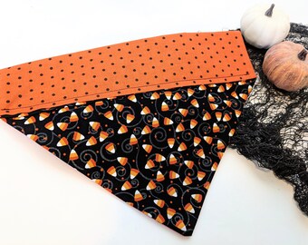 Candy Corn- Personalizable Pet Bandana- Over the collar