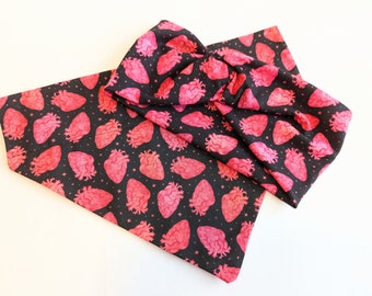 Heartbeat-Matching Pet Bandana + Knotted Headband