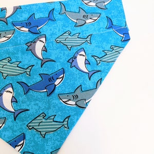 Land Sharks- Personalizable Pet Bandanna- Over the Collar