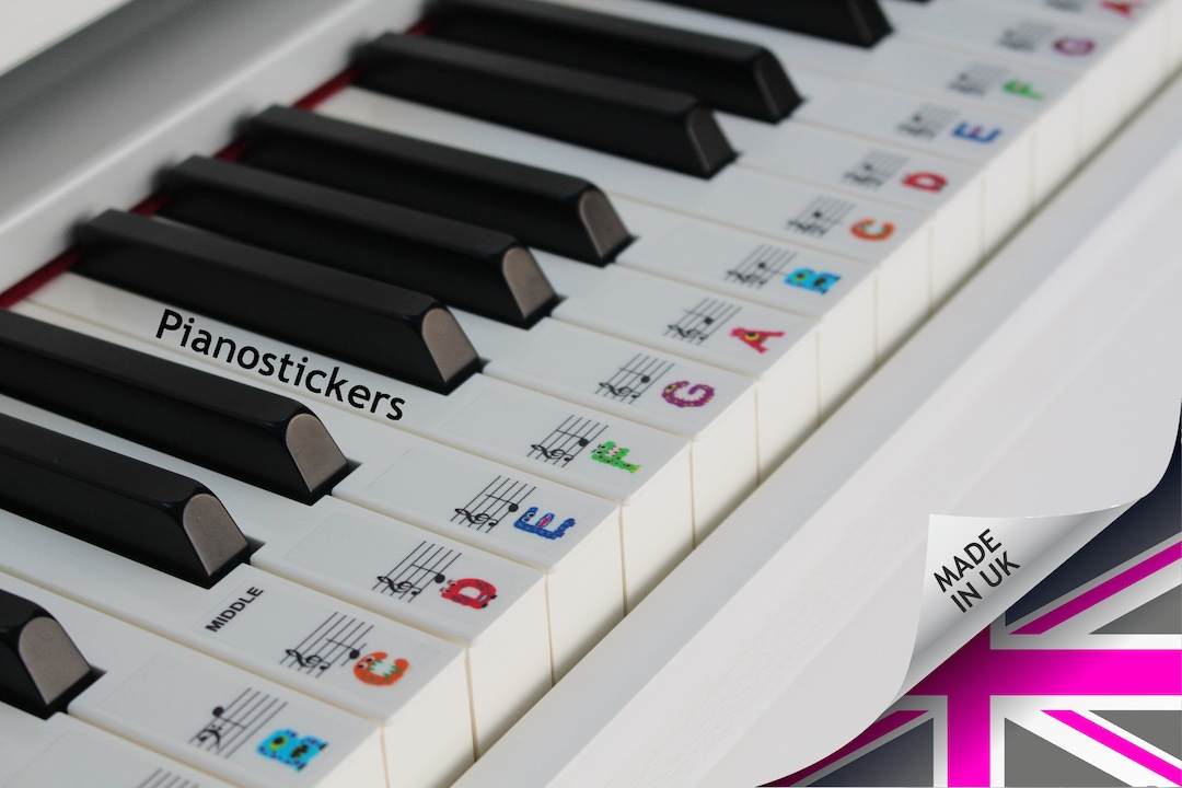 Stickers pour piano et clavier - Partitions - Méthodes