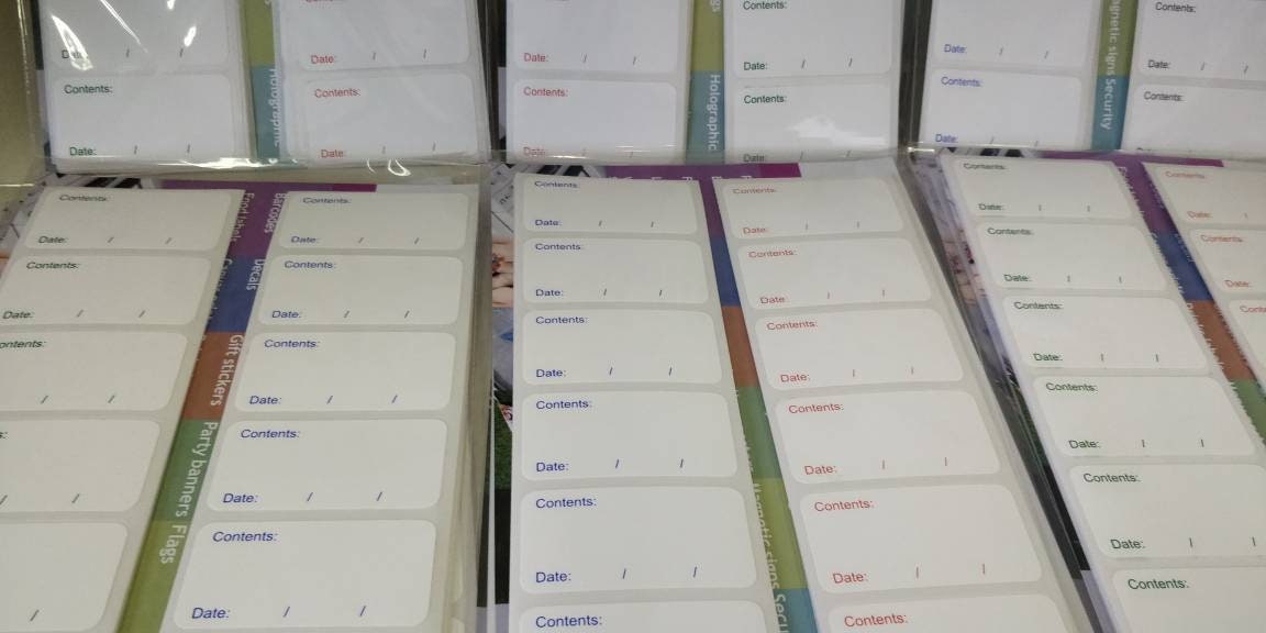 Freezer Labels Fridge Stickers Multi Coloured 108 Labels Food Storage