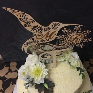 DIY Hummingbird Cake Topper For Weddings Download Cdr Dxf Pdf VECTOR Pattern Laser Cnc Cut File