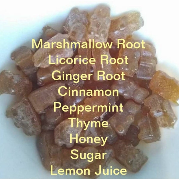 Herbal Lozenges OR Lollipops-Thyme-Cinnamon-Peppermint-Licorice Root-Ginger Root-Marshmallow Root-Taos NM-Fresh per order