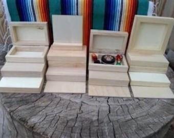 Wood Altars-Storage Box-Day of the Dead-Dia de los Muertos-Ofrenda-Small Altars-Display-Memorial