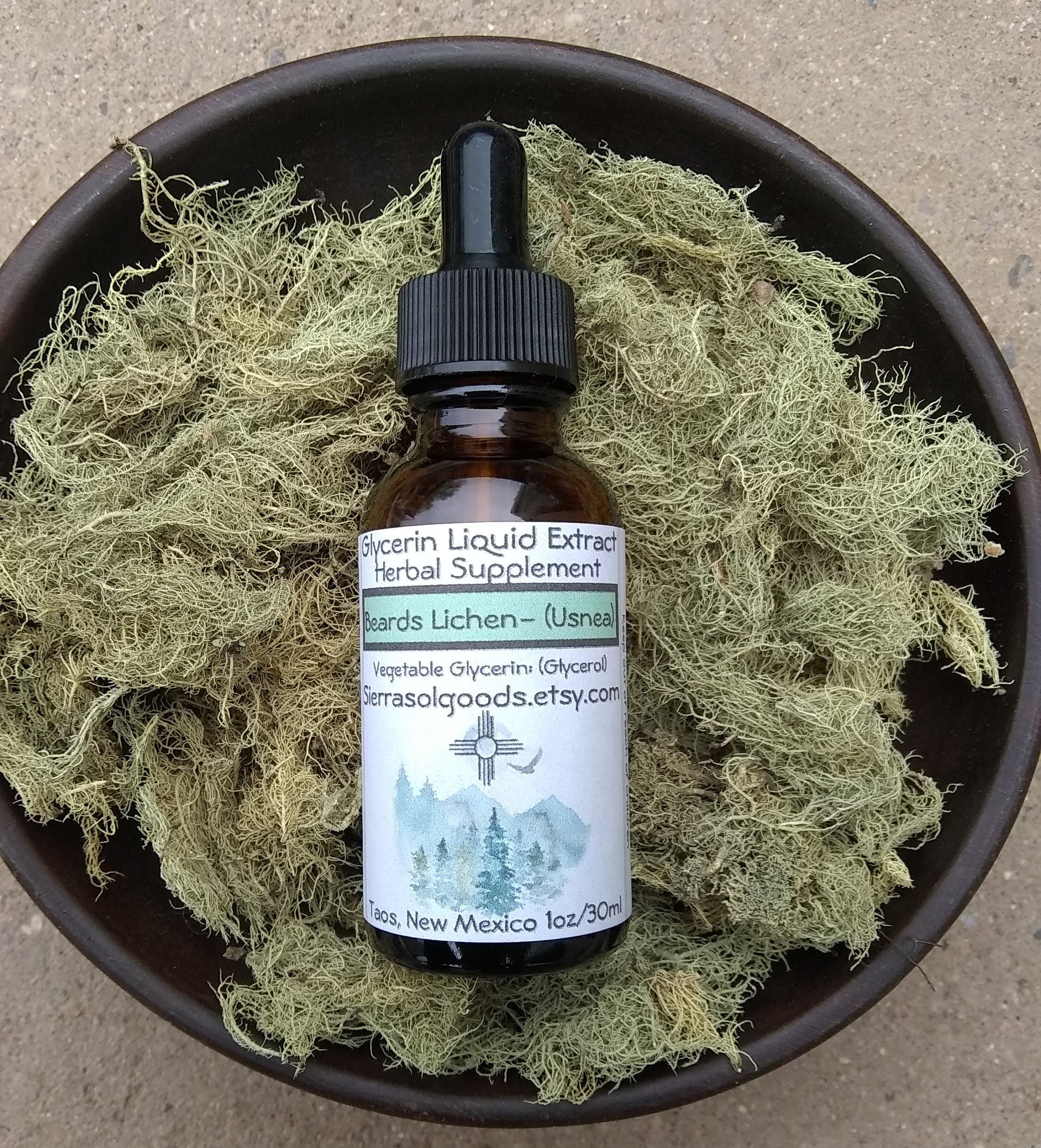 Usnea Extract-glycerin Liquid Extract-wild Crafted Taos New Mexico-1oz -   Denmark