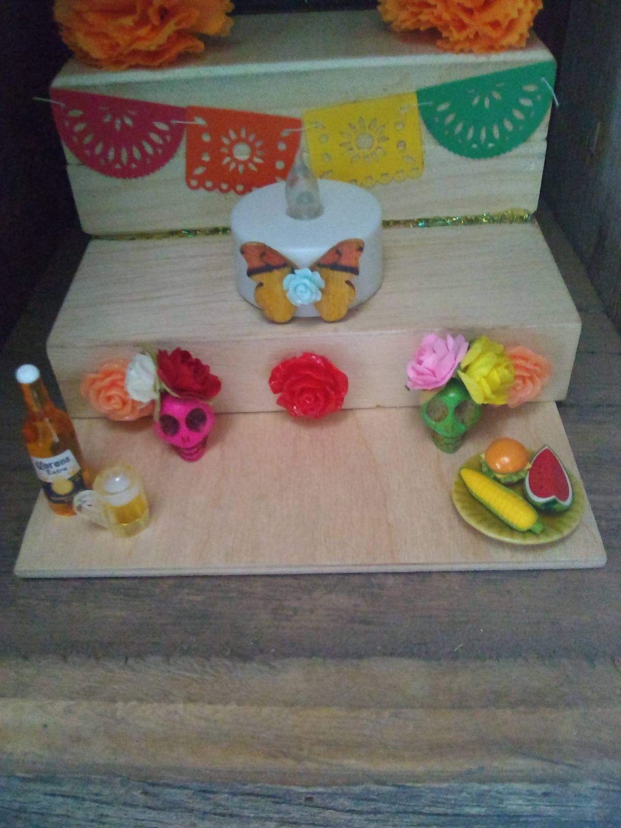 Mini Ofrenda Food Platemini Beverageofrendadia Etsy