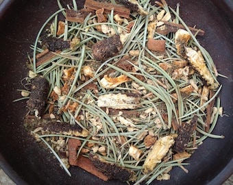 Té de especias Osha - Raíz de Osha - Agujas de pino piñonero - Natural y sin cafeína - Taos, Nuevo México - 28 g