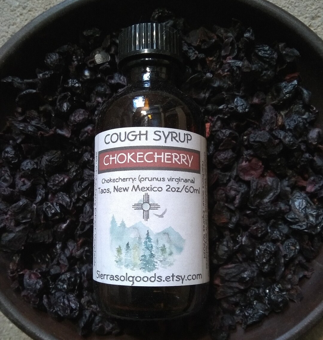 Chokecherry Cough Syrupwild Craftedglycerin Liquid Extracttaos Nm
