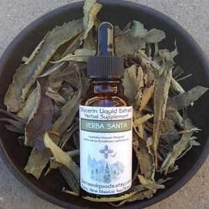 Yerba Santa Extract-Glycerin liquid Extract-Taos New Mexico-1oz