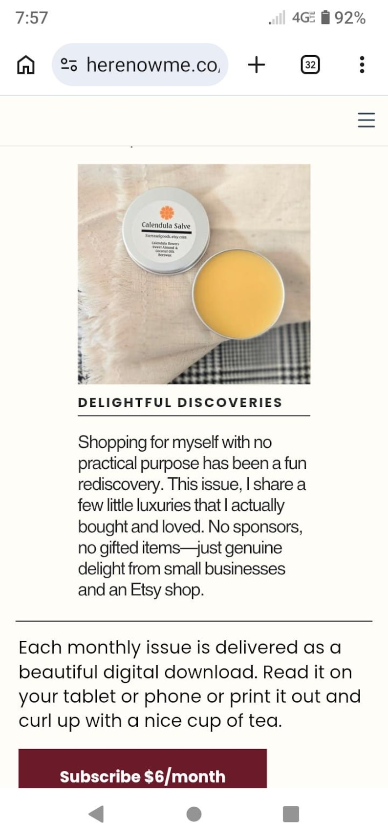 Calendula Salve-Fresh Made per Order-Garden Harvest-Taos New Mexico-1oz & 2oz image 7