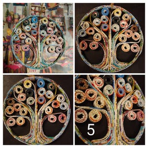 TREE of life-Magazine Art-Ornament-Home decor-Tree wall hanging-Taos NM #5