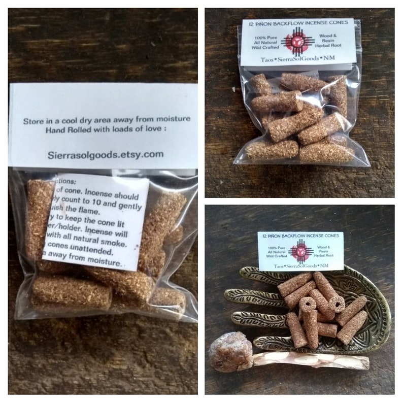 Piñon Incense Conespiñon Resinpiñon Woodherbal Roothand Etsy