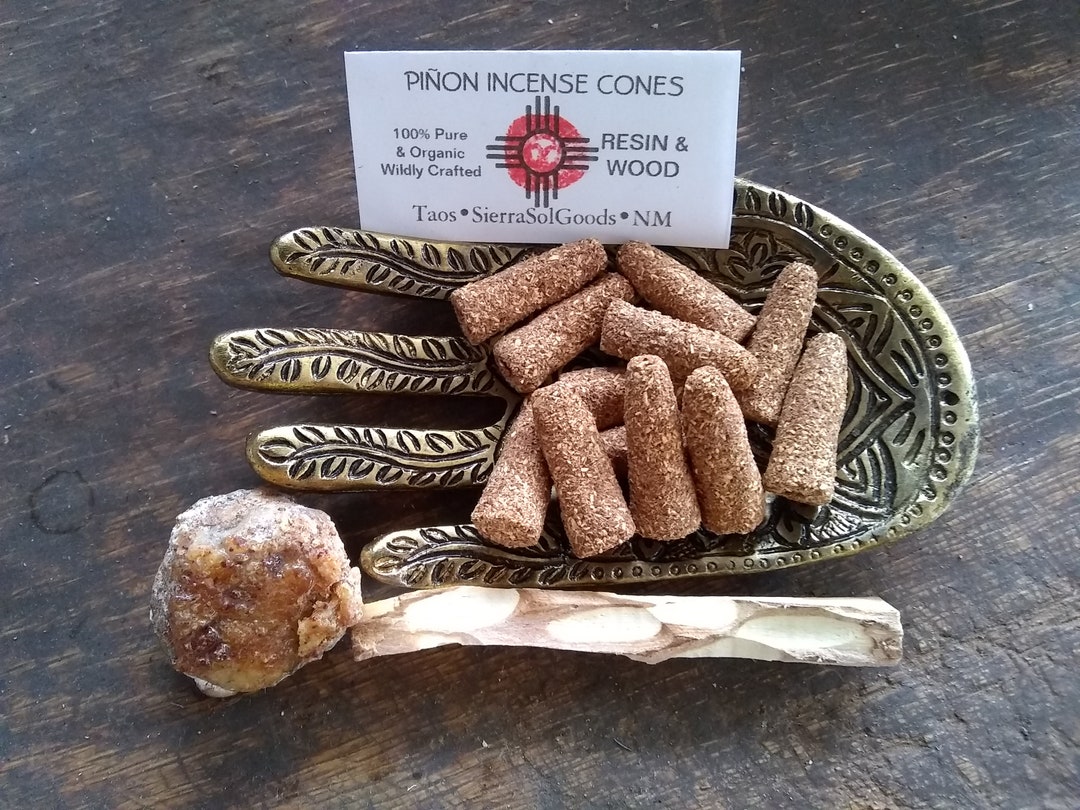 Piñon Incense Conespiñon Resinpiñon Woodherbal Roothand Etsy
