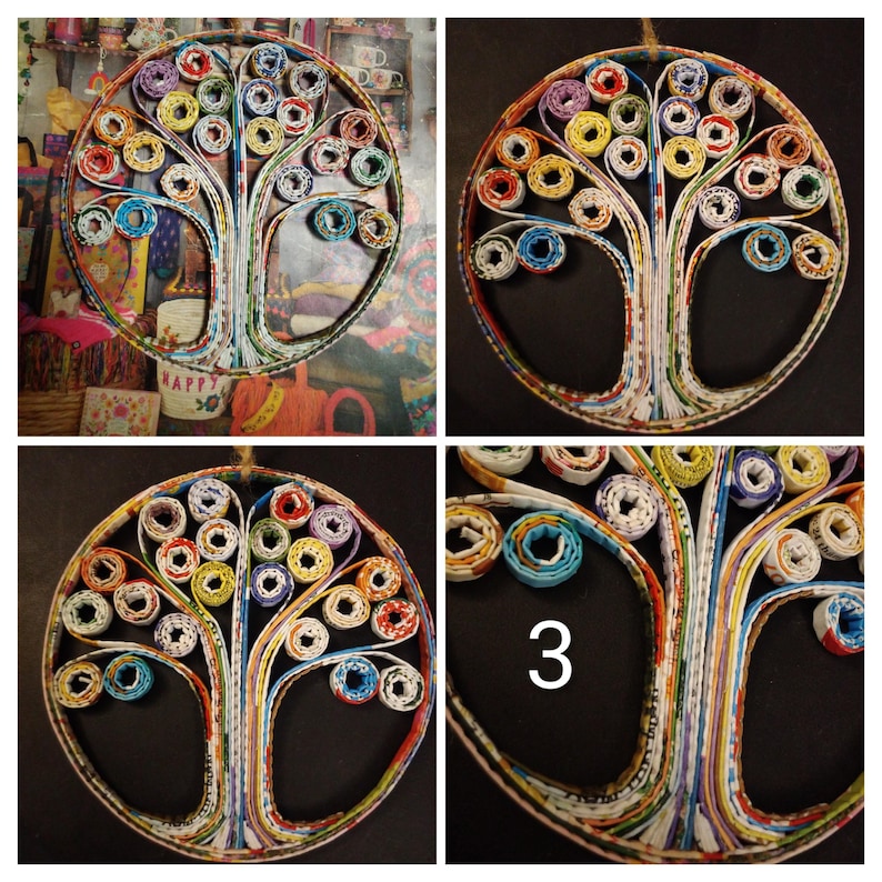 TREE of life-Magazine Art-Ornament-Home decor-Tree wall hanging-Taos NM #3