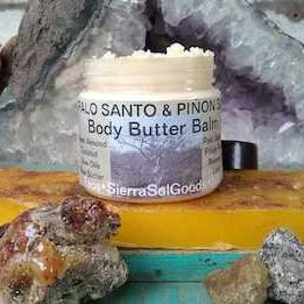 Palo Santo & Piñon Sap-Body Butter Balm-1oz•2oz•4oz•6oz-Trementina-Made to Order-Taos NM