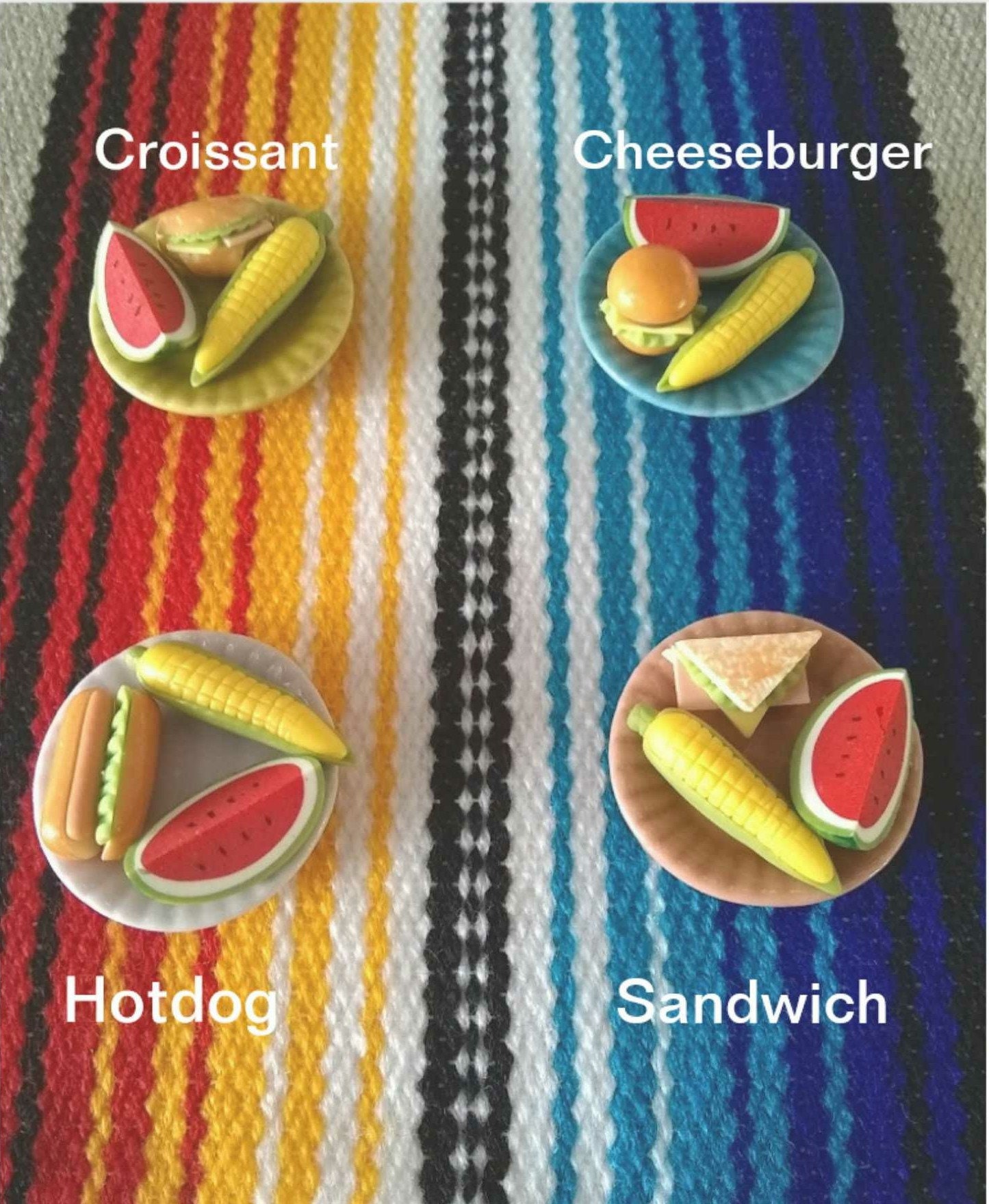 Mini Ofrenda Food Platemini Beverageofrendadia Etsy