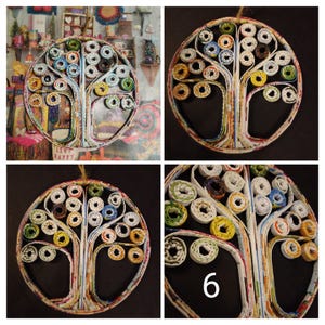 TREE of life-Magazine Art-Ornament-Home decor-Tree wall hanging-Taos NM #6