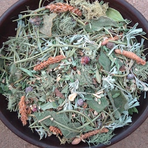 Piñon Pine Needle TEA-Land of Enchantment-Pine tea-Pine Needles-Juniper Berries-Yerba Buena-Mullein-Dandelion Root-Usnea-Sagebrush-Taos-1oz