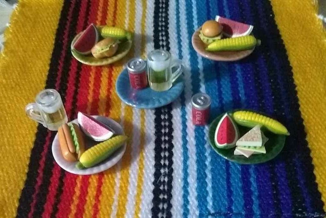 Mini Ofrenda Food Platemini Beverageofrendadia Etsy