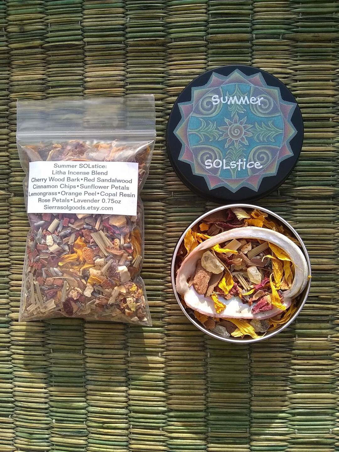 Loose Incense Blendsummer Solsticelithasolar Energyabalone Etsy