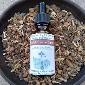 Wild Cherry Extract-Wild Cherry Bark-Glycerin liquid Extract-Taos NM-1oz