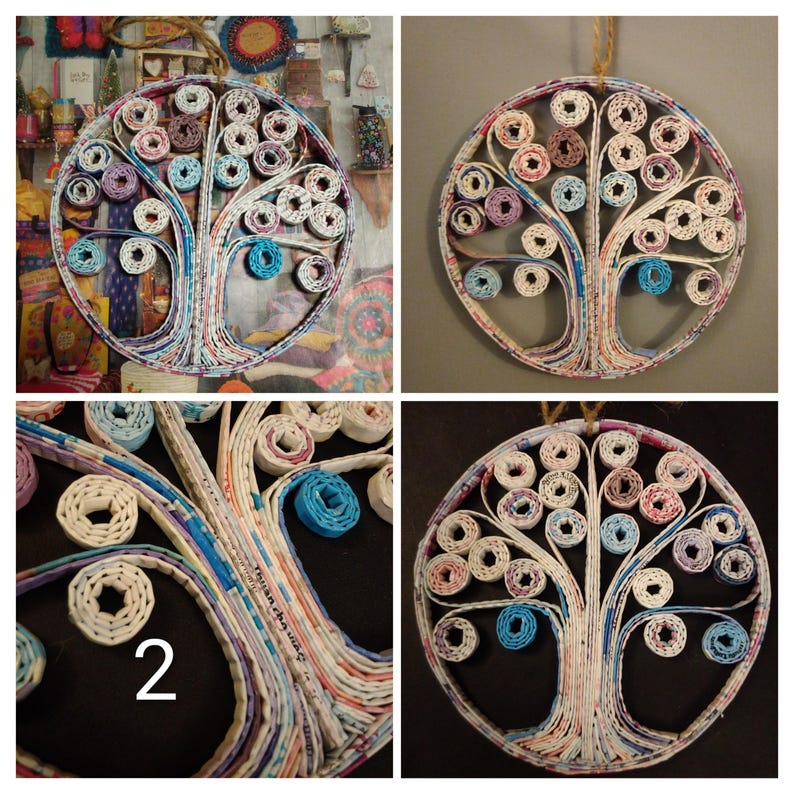 TREE of life-Magazine Art-Ornament-Home decor-Tree wall hanging-Taos NM #2