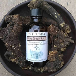 Osha Cough Syrup-Osha Root-Bear Root-Taos New Mexico-2oz