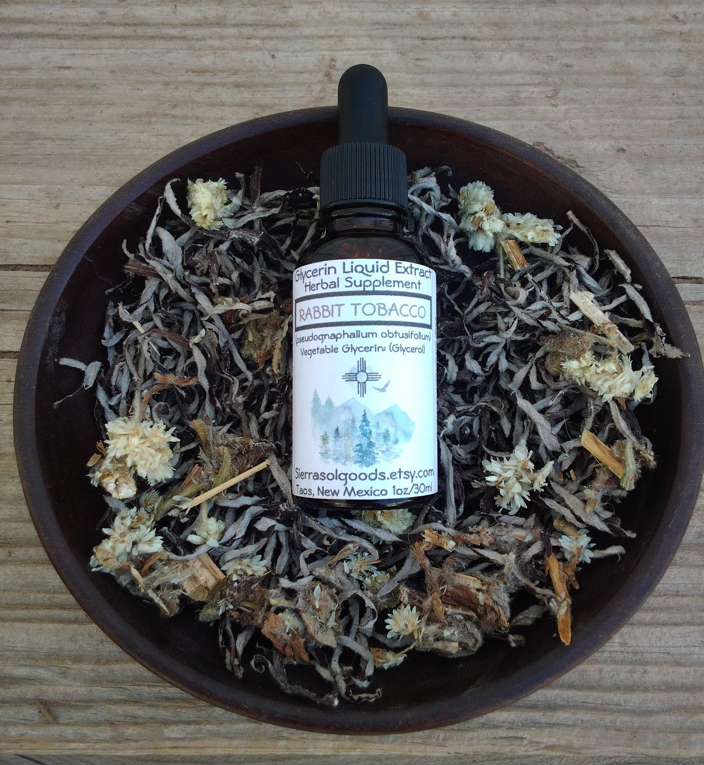 rabbit tobacco herb Rabbit Tobacco Extract or Cough Syrup-sweet Everlasting-liquid  Glycerin-taos Nm-1oz/2oz