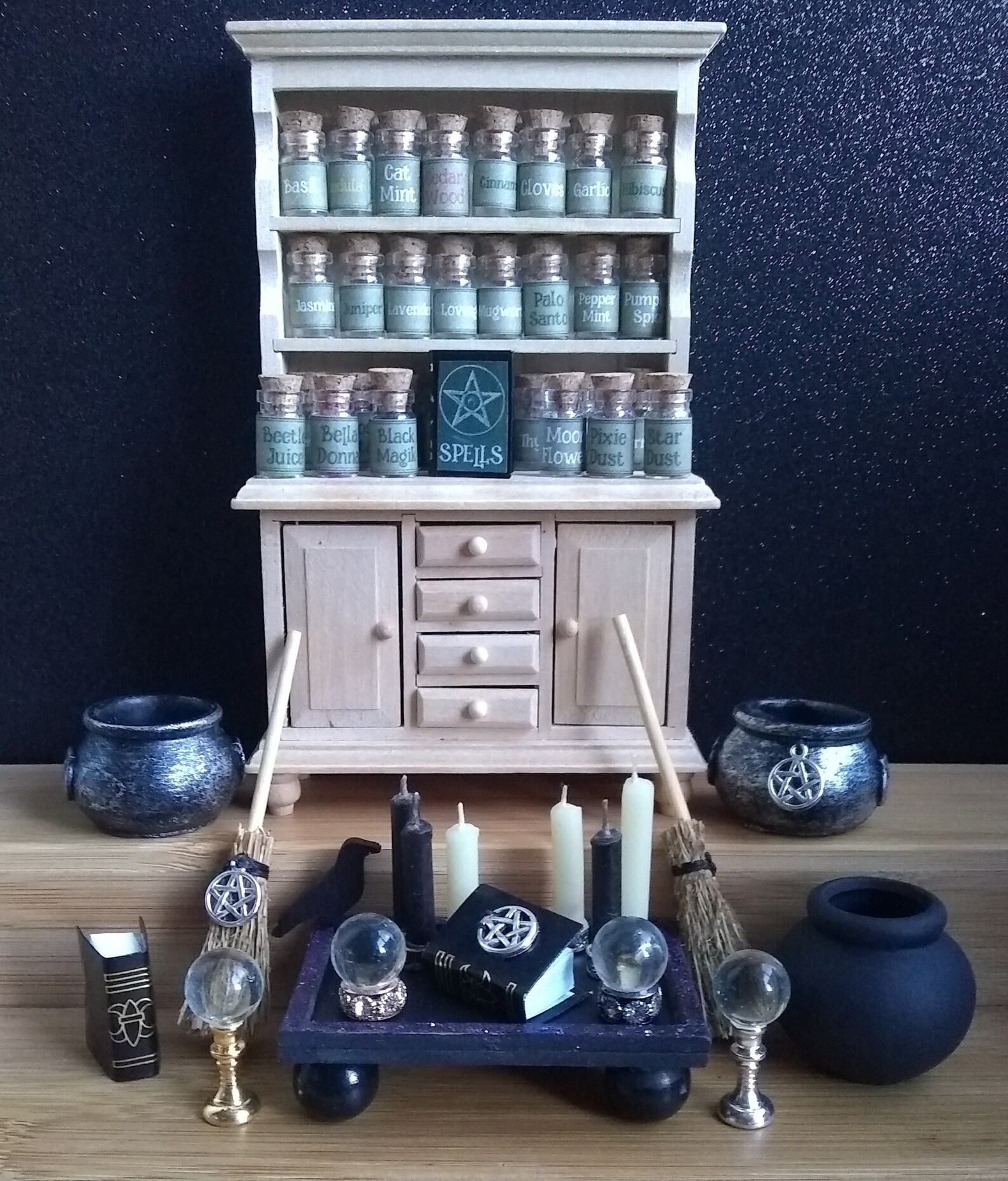 Witch Tools-miniatures-sold Separate-spell Table-crystal - Etsy
