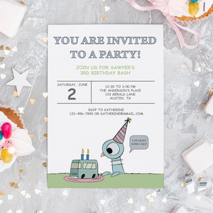 The Pigeon Birthday Party Invitation