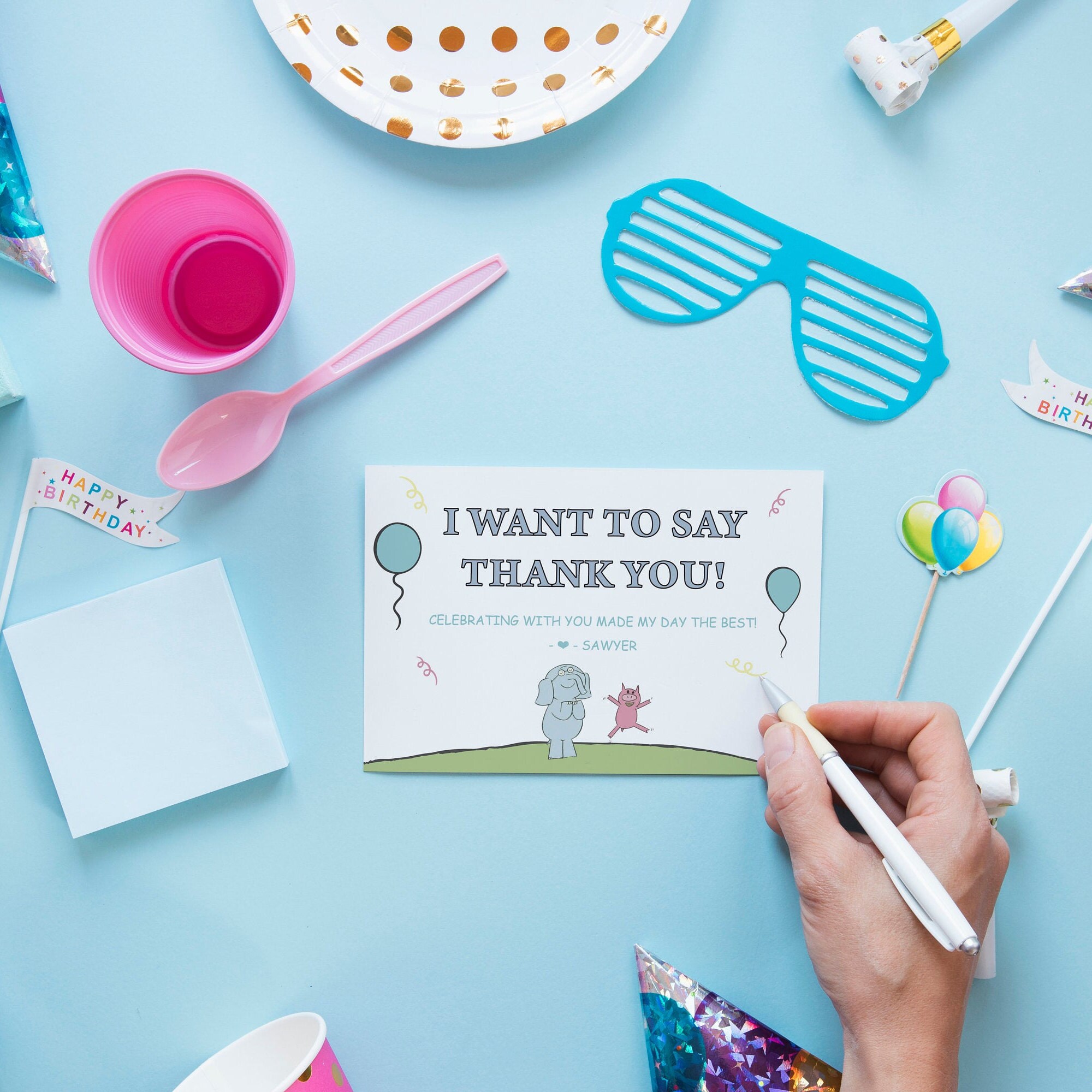 Piggie and Elephant Inspired Children's Birthday Party | Etsy