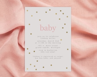 Simple Baby Shower Invitation