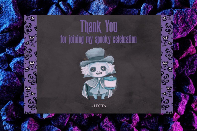 DIY Hatbox Ghost Haunted Mansion Halloween Party Invitation Etsy