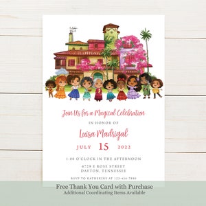 Encanto Birthday Party Invitation, Customized for You