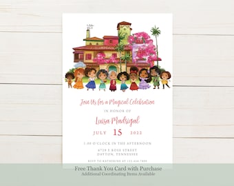 Encanto Birthday Party Invitation, Customized for You