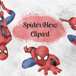 Spinne Held Clipart PNG - Sofortdownload