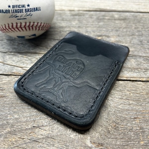 Cartera para guante de béisbol de carga superior Rawlings Black Heart of the Hide Horween con tercer bolsillo oculto.