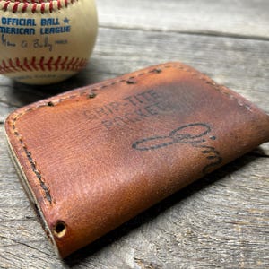 ¡Billetera vintage con guante de béisbol Wilson Jim Rice!