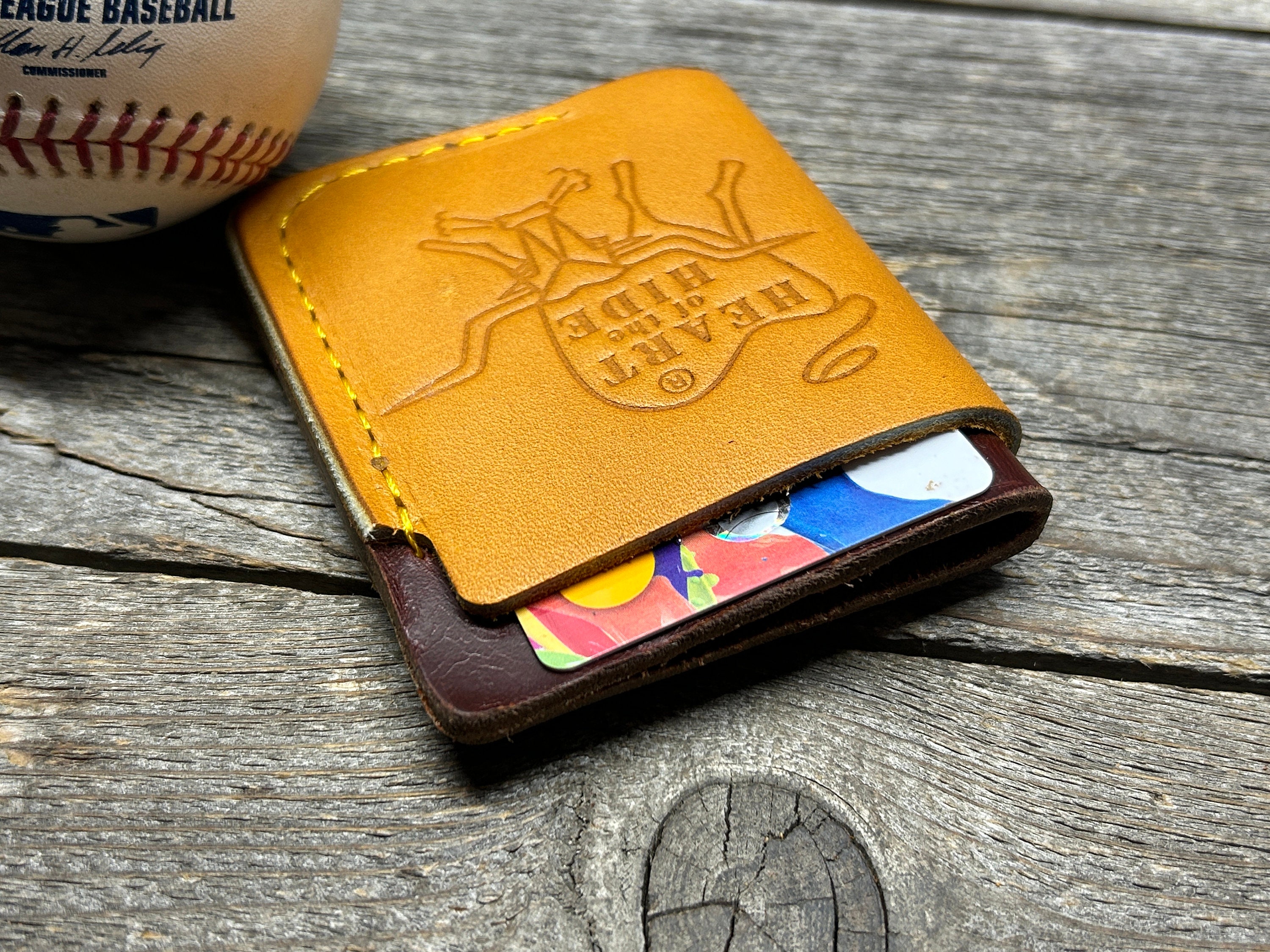 Sac De Batte De Baseball Vintage En Cuir Véritable – Étui Avec Poche – Style Rétro US